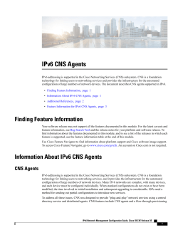 IPv6 CNS Agents