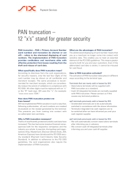 PAN truncation &ndash; 12 &ldquo;x`s&rdquo; stand for greater security