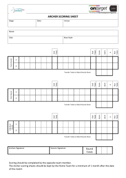 archer scoring sheet