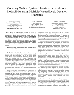 Modeling Medical System Threats with Conditional Probabilities