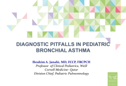 Pitfalls in asthma diagnosis