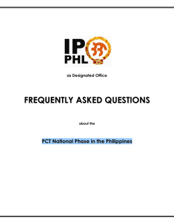 FREQUENTLY ASKED QUESTIONS - Intellectual Property Office