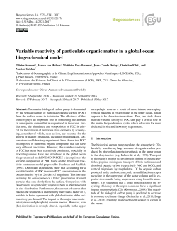 Variable reactivity of particulate organic matter in a
