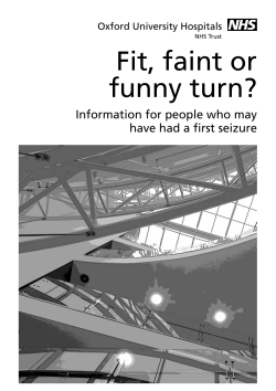 Fit, faint or funny turn?