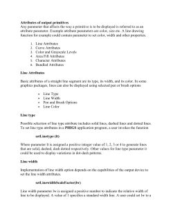 Bundled line attributes