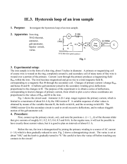 Hysteresis - FSU High Energy Physics