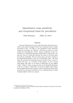 Quantitative noise sensitivity and exceptional