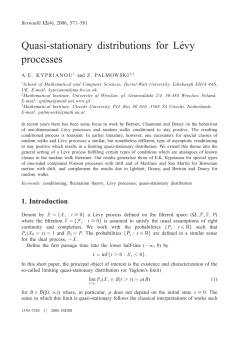 Quasi-stationary distributions for Lйvy processes