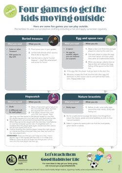 Four games to get the kids moving outside.