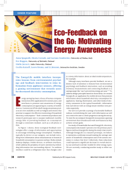 Eco-Feedback on the Go: Motivating Energy Awareness