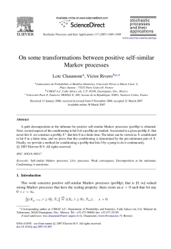 On some transformations between positive self