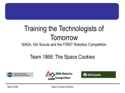 SpaceCookies Robotics Team Overview (5Mb PowerPoint)