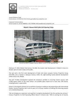 Makati`s Newest Mall Holds Soft Opening Today