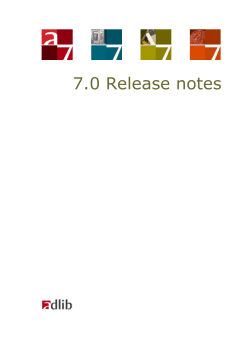 Adlib Release notes 7.0