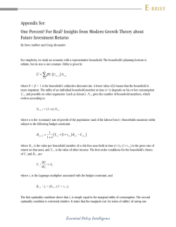 Appendix for: One Percent? For Real? Insights