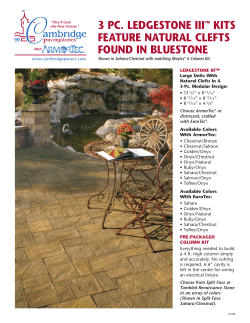 3 pc. ledgestone iii&trade; kits feature natural clefts