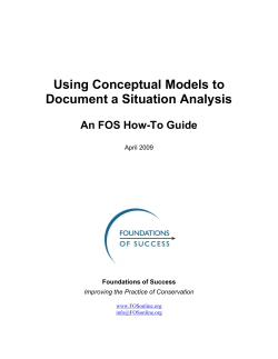 FOS Conceputal Model Guide