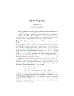 quotient group - PlanetMath.org