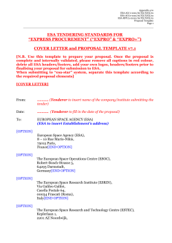 PROPOSAL TEMPLATE_October2016_EMITS - ESA