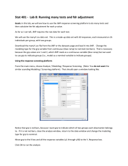 Stat 401 - Lab 8: Running many tests and fdr adjustment