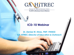 Coding ICD-10 - HomeTownHealth