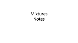 Mixtures Notes