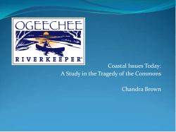Coastal Issues Today: A Study in the Tragedy of the Commons