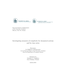 Investigating measures of complexity for dynamical systems and for