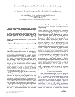 An Autonomic Context Management Model Based on Machine