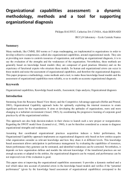 Organizational capabilities assessment: a dynamic