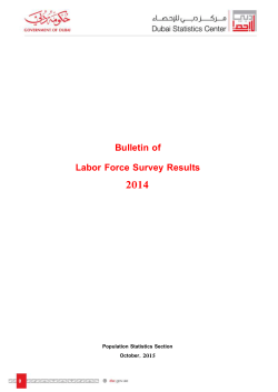 Bulletin of Labor Force Survey Results