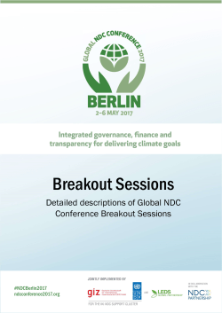 Breakout Sessions - Global NDC Conference 2017