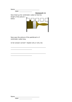 Homework 16 1. Circle the shortest one of each set. 2