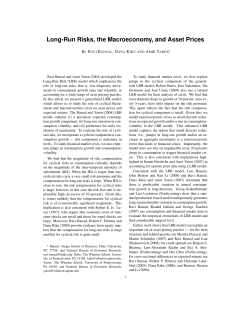 Long-Run Risks, the Macroeconomy, and Asset Prices