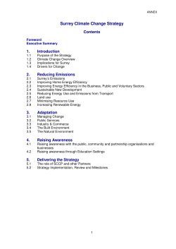 Surrey Climate Change Strategy