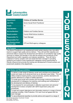 Job Description Template