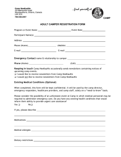 Adult Registration Form