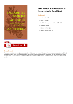 PDF Review Encounters with the Archdruid Read Book