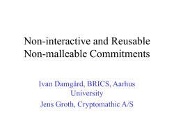 Non-interactive and Reusable Non