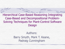 Hierarchical Case-Based Reasoning Integrating Case