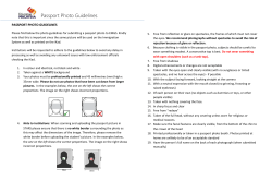 Passport Photo Guidelines