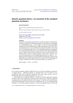 Quartic quantum theory: an extension of the standard quantum