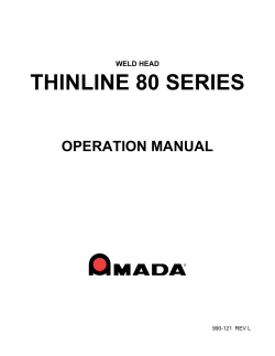 thinline 80 series - AMADA MIYACHI AMERICA
