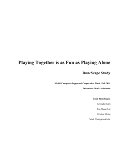 Playing Together is as Fun as Playing Alone