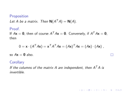 Proposition Proof. Corollary - the Colgate math department