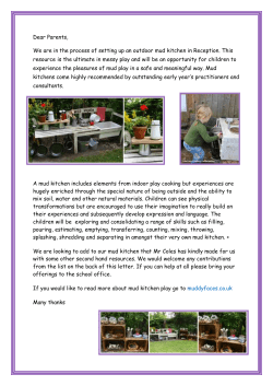 Mud kitchen letter - Berkeley Primary School