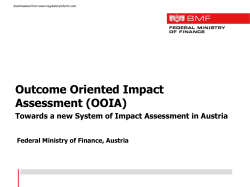 Austria Outcome Oriented Impact Assessment (OOIA)