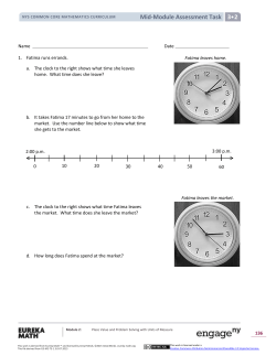 Grade 3 Mathematics Module 2: Mid-Module Assessment
