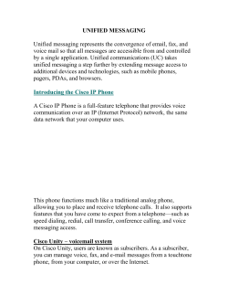 Introducing Your Cisco IP Phone