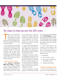 Six steps to help you join the CDI ranks